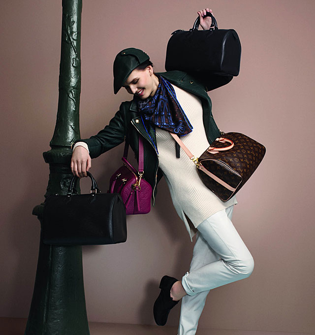 Diane Kruger with Louis Vuitton Speedy Empreinte Bag